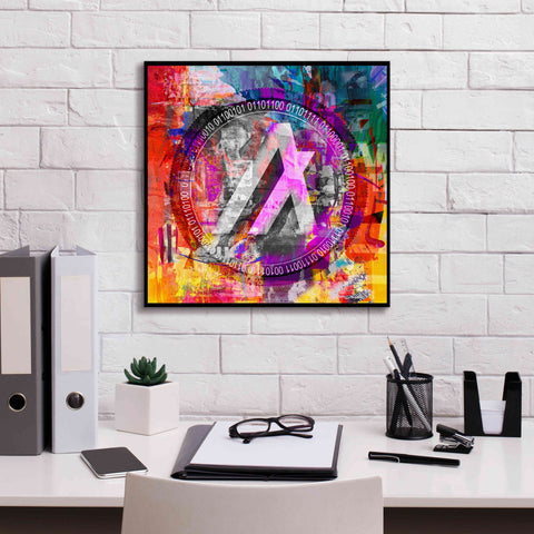 Image of 'Algo Algorand Crypto In Color' by Portfolio Giclee Canvas Wall Art,18x18