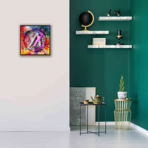 Image of 'Algo Algorand Crypto In Color' by Portfolio Giclee Canvas Wall Art,18x18