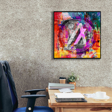 Image of 'Algo Algorand Crypto In Color' by Portfolio Giclee Canvas Wall Art,26x26