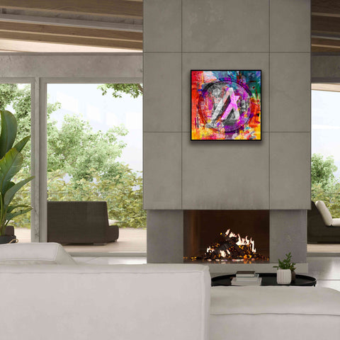 Image of 'Algo Algorand Crypto In Color' by Portfolio Giclee Canvas Wall Art,26x26