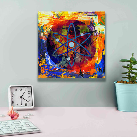 Image of 'Atom Cosmos Crypto In Color' by Portfolio Giclee Canvas Wall Art,12x12