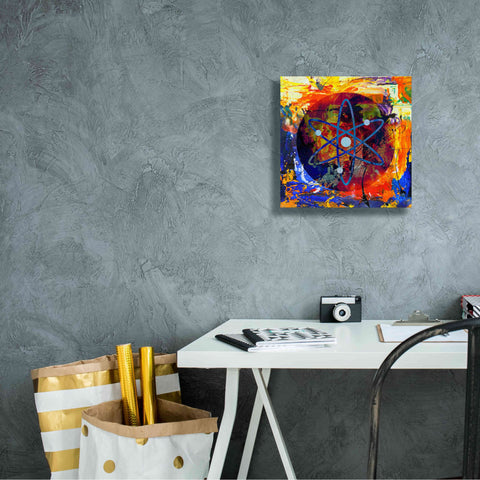 Image of 'Atom Cosmos Crypto In Color' by Portfolio Giclee Canvas Wall Art,12x12