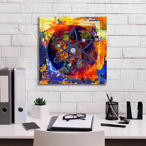Image of 'Atom Cosmos Crypto In Color' by Portfolio Giclee Canvas Wall Art,18x18