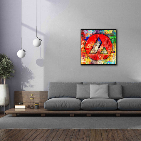 Image of 'Avax Avalanche Crypto In Color' by Portfolio Giclee Canvas Wall Art,37x37