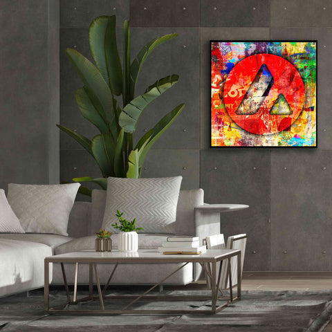 Image of 'Avax Avalanche Crypto In Color' by Portfolio Giclee Canvas Wall Art,37x37