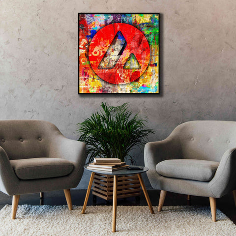 Image of 'Avax Avalanche Crypto In Color' by Portfolio Giclee Canvas Wall Art,37x37