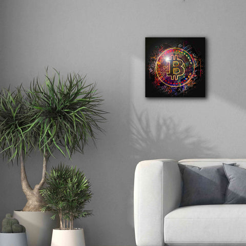 Image of 'Bitcoin Art' by Portfolio Giclee Canvas Wall Art,18x18