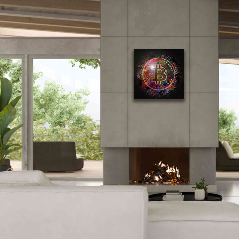 Image of 'Bitcoin Art' by Portfolio Giclee Canvas Wall Art,26x26