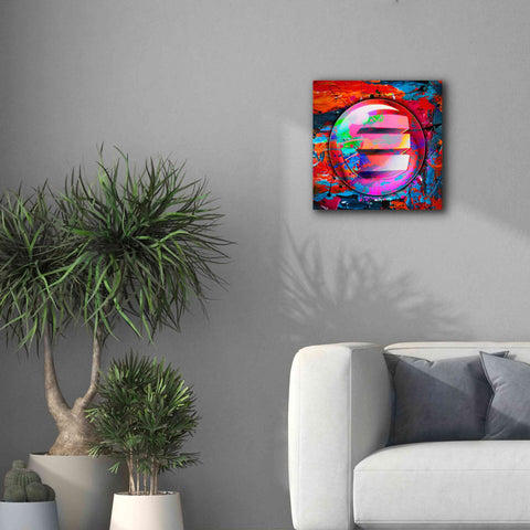Image of 'Enj Enjin Crypto In Color' by Portfolio Giclee Canvas Wall Art,18x18
