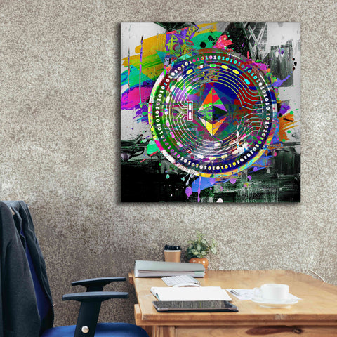 Image of 'Ethereum The Predator' by Portfolio Giclee Canvas Wall Art,37x37