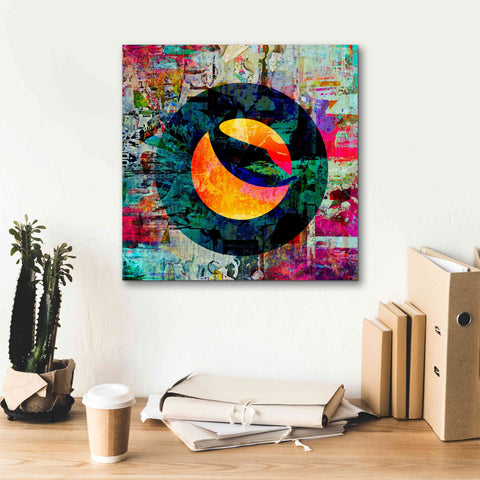 Image of 'Luna Terra Crypto In Color' by Portfolio Giclee Canvas Wall Art,18x18