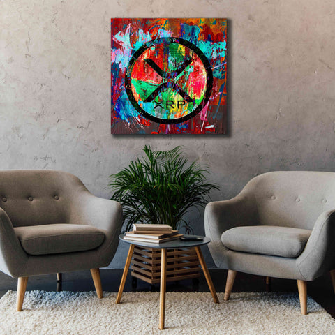 Image of 'Xrp Crypto In Color' by Portfolio Giclee Canvas Wall Art,37x37