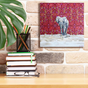 'Elephant by Alana Clumeck Giclee Canvas Wall Art,12x12