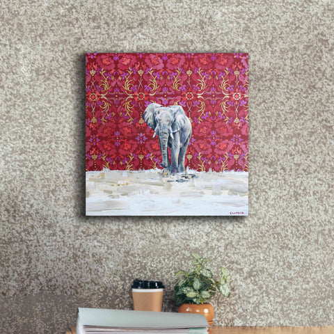 Image of 'Elephant by Alana Clumeck Giclee Canvas Wall Art,18x18