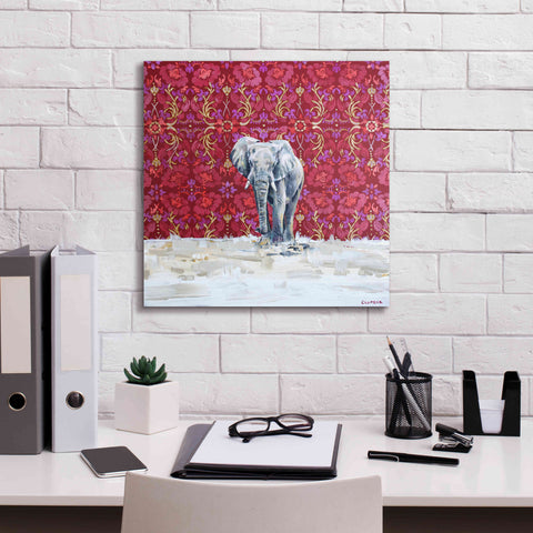 Image of 'Elephant by Alana Clumeck Giclee Canvas Wall Art,18x18