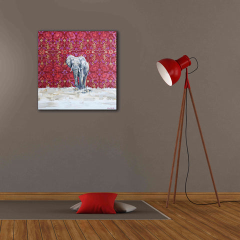 Image of 'Elephant by Alana Clumeck Giclee Canvas Wall Art,26x26
