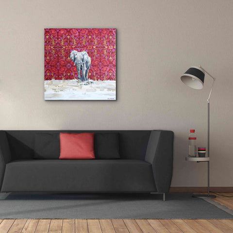 Image of 'Elephant by Alana Clumeck Giclee Canvas Wall Art,37x37