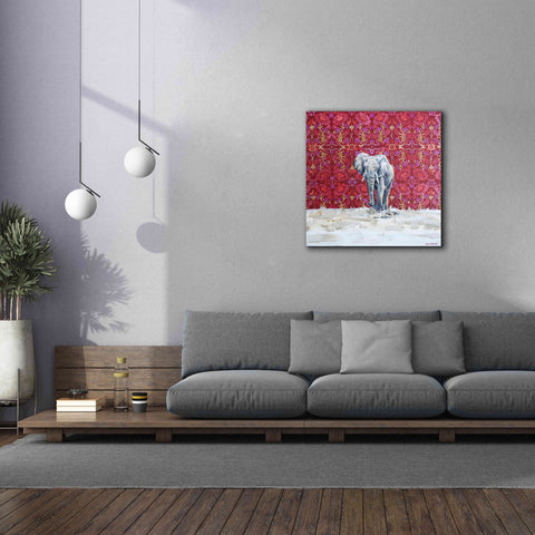 Image of 'Elephant by Alana Clumeck Giclee Canvas Wall Art,37x37