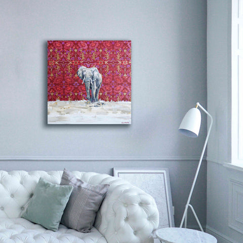 Image of 'Elephant by Alana Clumeck Giclee Canvas Wall Art,37x37