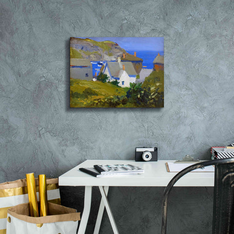 Image of 'Monhegan Houses, Maine, 1916-1919' by Edward Hopper, Giclee Canvas Wall Art,16x12