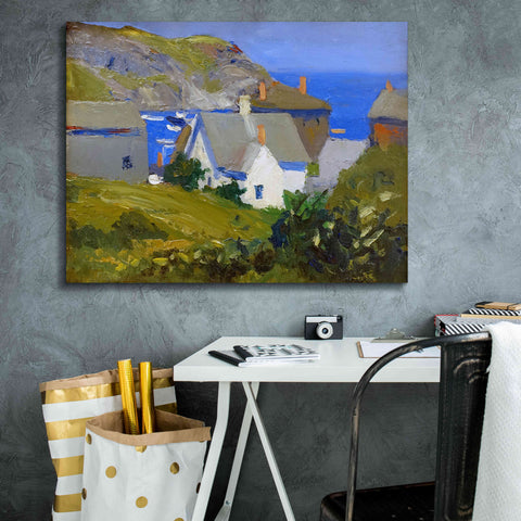 Image of 'Monhegan Houses, Maine, 1916-1919' by Edward Hopper, Giclee Canvas Wall Art,34x26