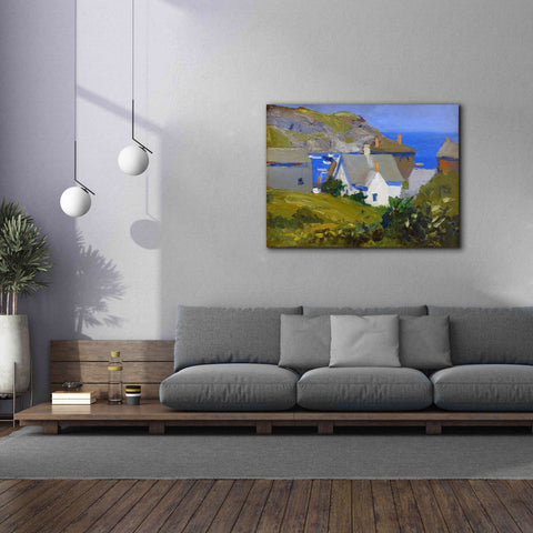 Image of 'Monhegan Houses, Maine, 1916-1919' by Edward Hopper, Giclee Canvas Wall Art,54x40