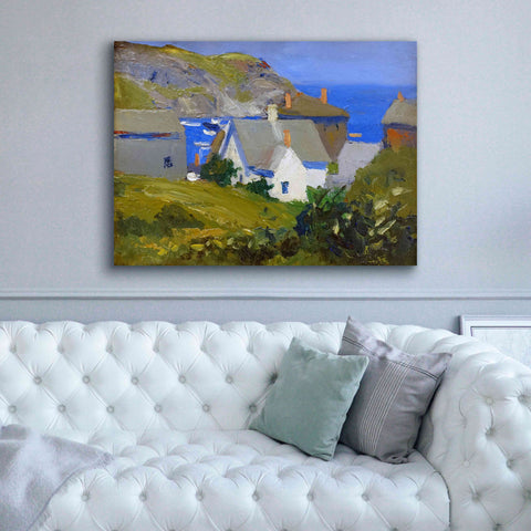 Image of 'Monhegan Houses, Maine, 1916-1919' by Edward Hopper, Giclee Canvas Wall Art,54x40