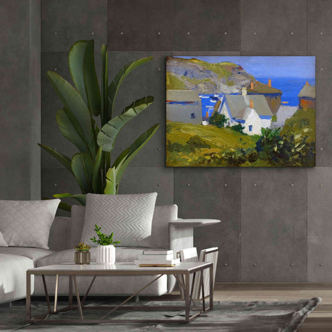 Image of 'Monhegan Houses, Maine, 1916-1919' by Edward Hopper, Giclee Canvas Wall Art,54x40