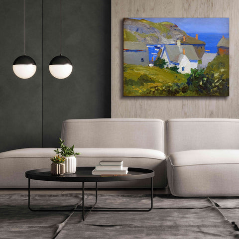 Image of 'Monhegan Houses, Maine, 1916-1919' by Edward Hopper, Giclee Canvas Wall Art,54x40