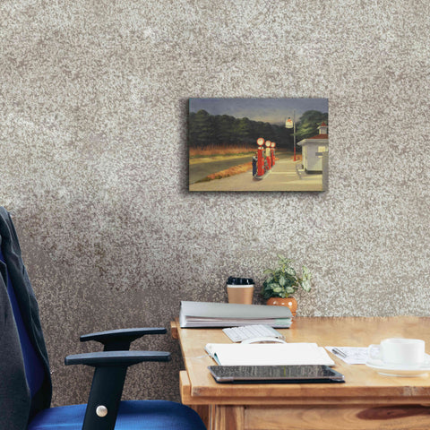 Image of 'Gas, 1940' by Edward Hopper, Giclee Canvas Wall Art,18x12