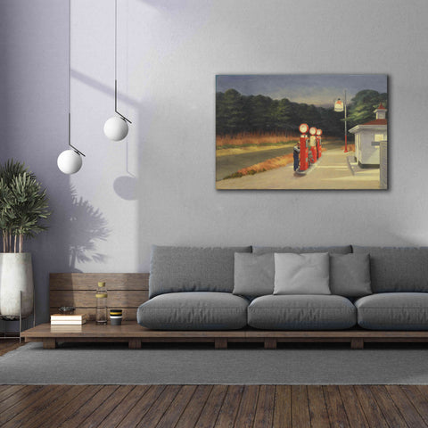 Image of 'Gas, 1940' by Edward Hopper, Giclee Canvas Wall Art,60x40