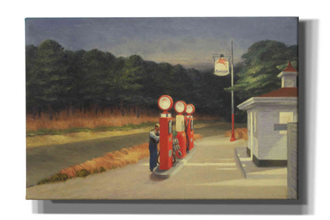 Image of 'Gas, 1940' by Edward Hopper, Giclee Canvas Wall Art