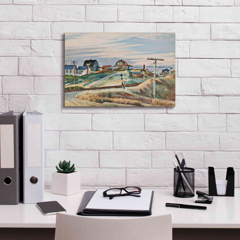 Image of 'Cottages at North Truro' by Edward Hopper, Giclee Canvas Wall Art,18x12