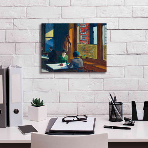 Image of 'Chop Suey' by Edward Hopper, Giclee Canvas Wall Art,16x12