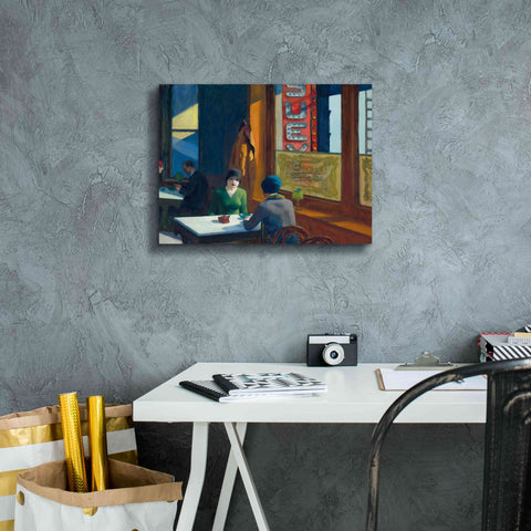 Image of 'Chop Suey' by Edward Hopper, Giclee Canvas Wall Art,16x12