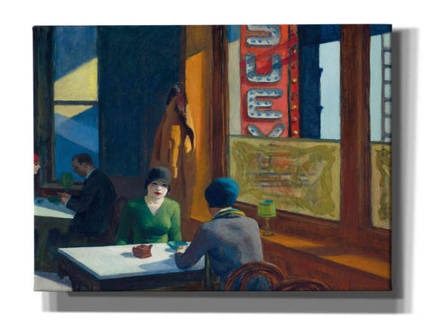 Image of 'Chop Suey' by Edward Hopper, Giclee Canvas Wall Art