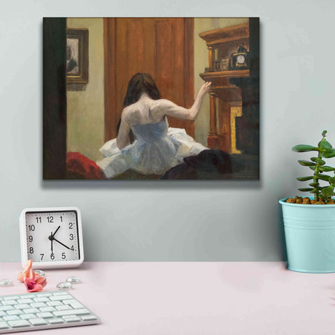 Image of 'New York Interior, c. 1921' by Edward Hopper, Giclee Canvas Wall Art,16x12