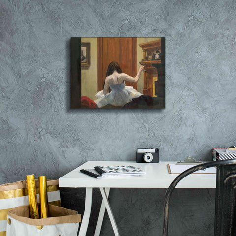 Image of 'New York Interior, c. 1921' by Edward Hopper, Giclee Canvas Wall Art,16x12