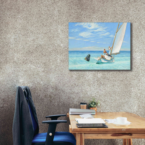 Image of 'Ground Swell, 1939' by Edward Hopper, Giclee Canvas Wall Art,34x26