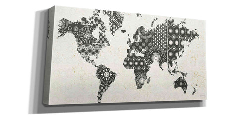 Image of 'Kami Map - No Border' by Kathrine Lovell, Canvas Wall Art