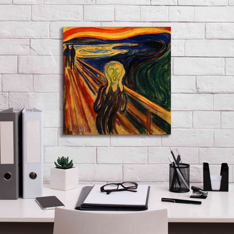 Image of 'The Scream' by Edvard Munch, Canvas Wall Art,18x18