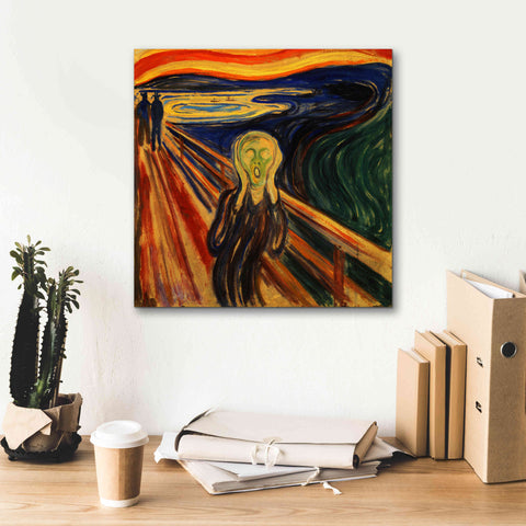 Image of 'The Scream' by Edvard Munch, Canvas Wall Art,18x18