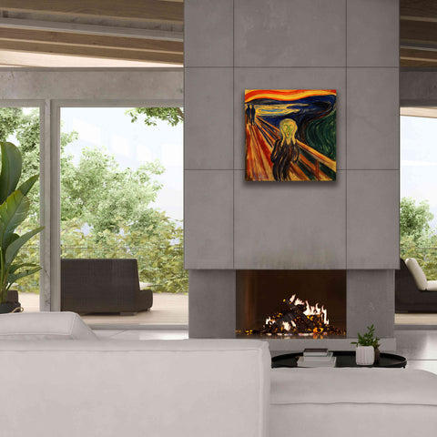 Image of 'The Scream' by Edvard Munch, Canvas Wall Art,26x26