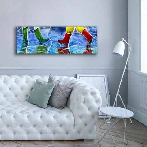 Image of 'Water' by Rita Shimelfarb, Giclee Canvas Wall Art,60x20