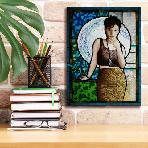 Image of 'Blueheart' by Rita Shimelfarb, Giclee Canvas Wall Art,12x16