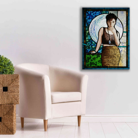 Image of 'Blueheart' by Rita Shimelfarb, Giclee Canvas Wall Art,26x34