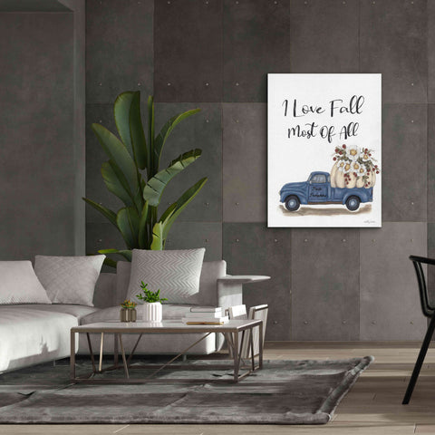 Image of 'I Love Fall Most of All' by Ashley Justice, Giclee Canvas Wall Art,40x54