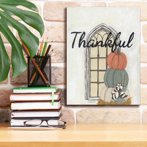 Image of 'Fall Thankful' by Ashley Justice, Giclee Canvas Wall Art,12x16