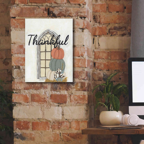 Image of 'Fall Thankful' by Ashley Justice, Giclee Canvas Wall Art,12x16