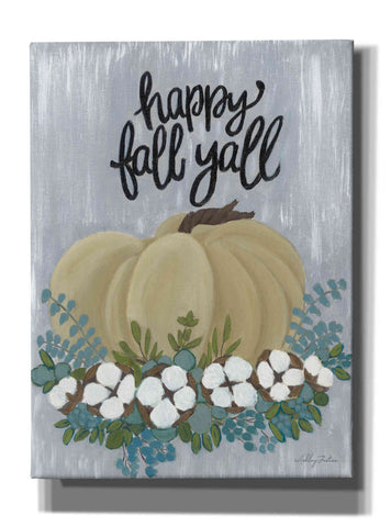 Image of 'Happy Fall Y'All' by Ashley Justice, Giclee Canvas Wall Art